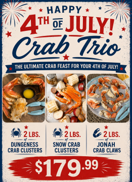 4th of July Crab Trio